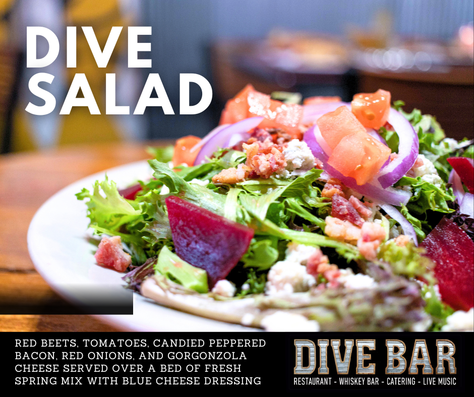 dive salad at dive bar como columbia mo