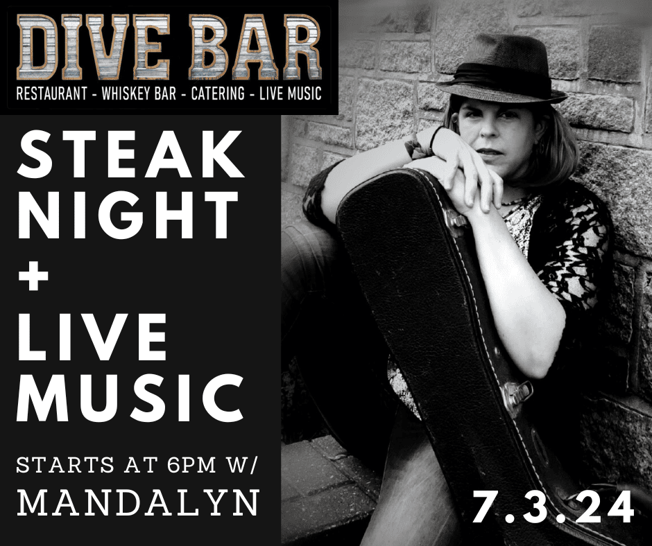 MandaLyn live music for steak night at Dive Bar Columbia Missouri