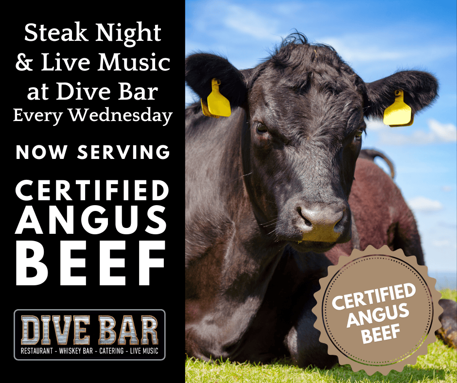 certified angus beef steak dinner wednesday dive bar como columbia missouri live music pub entertainment 