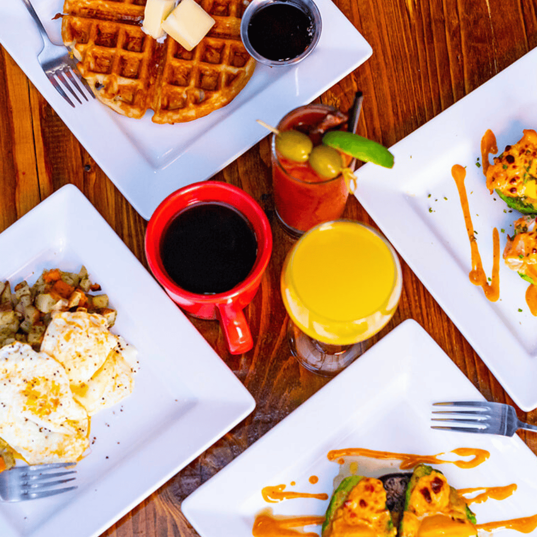 Brunch food items available at Dive Bar.