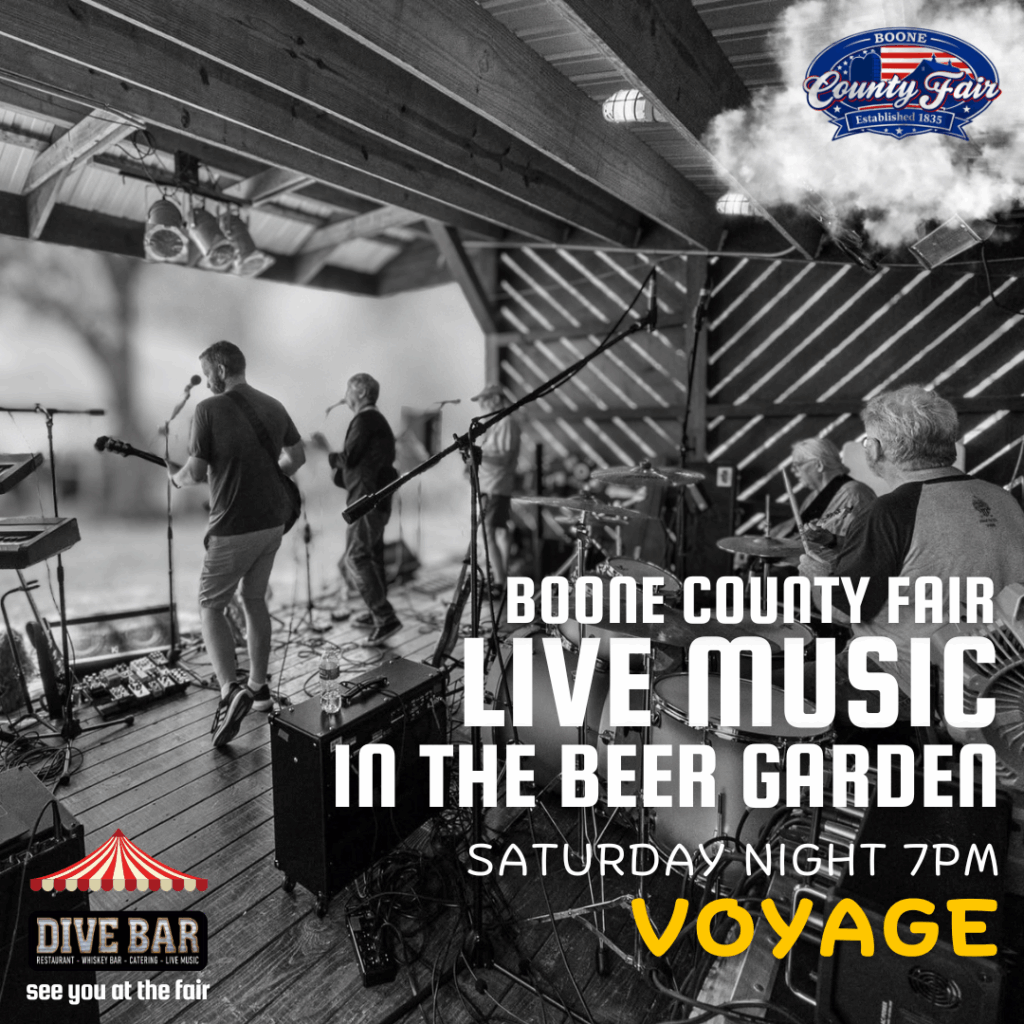 Boone County Fair Live Music Flyer.