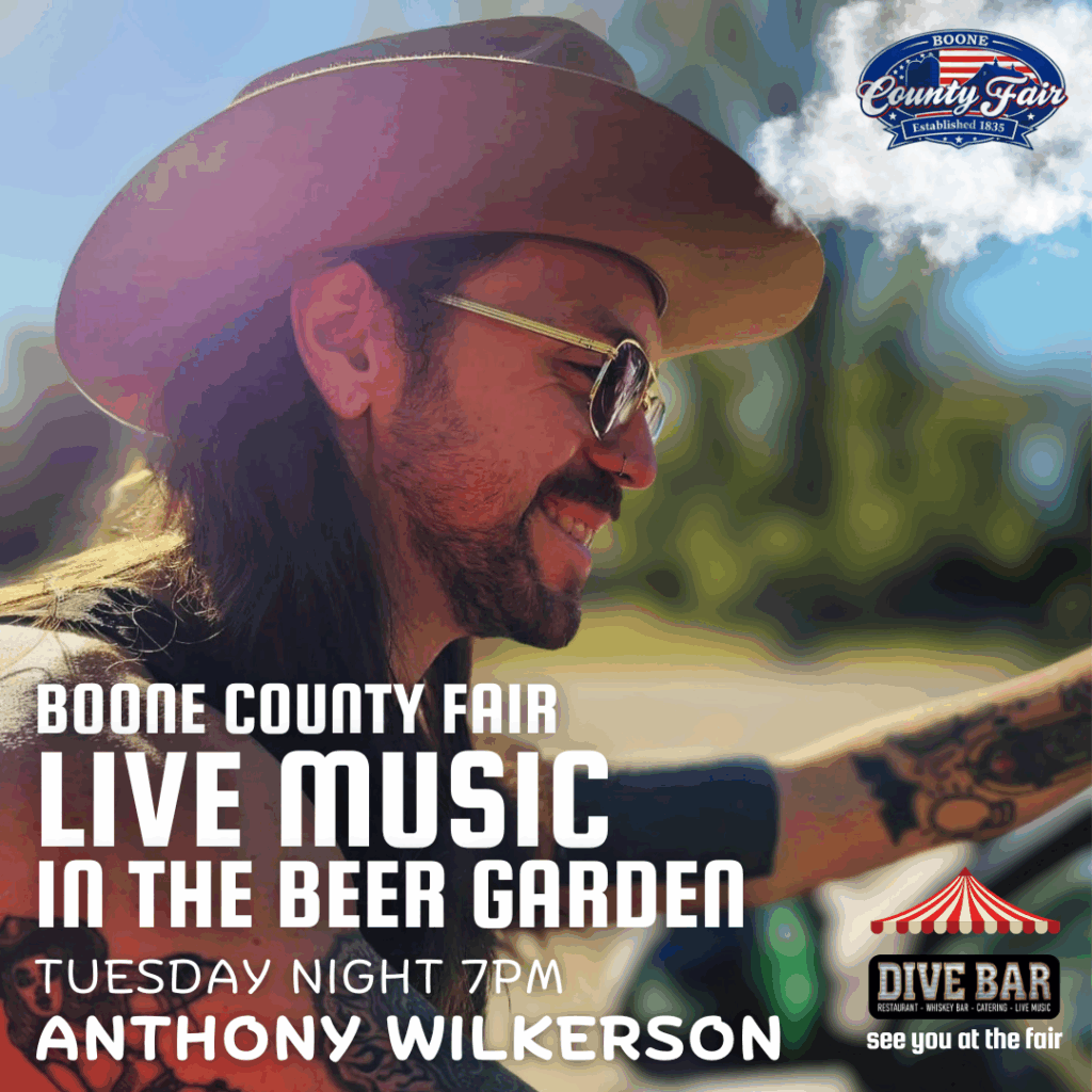 Boone County Fair Live Music Flyer.